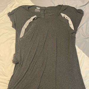 Nursing and laboring gown, smoke-free home.